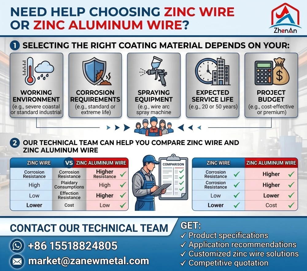 Need Help Choosing Zinc Wire Or Zinc Aluminum Wire Need Help Choosing Zinc Wire Or Zinc Aluminum Wire